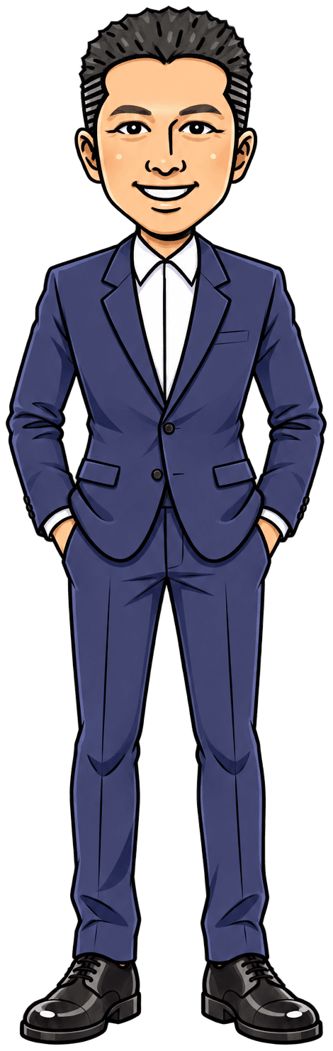 講師の加藤 昌幸(似顔絵)